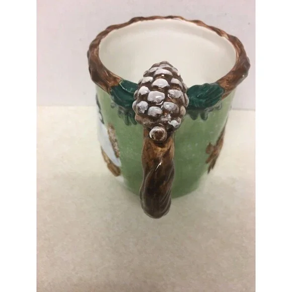 Vintage Bico China Ceramic Deer Decorative Mug Cup Christmas - Picture 5 of 6